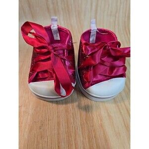 Build A Bear Bright Sparkle Pink High Top SNEAKERS BAB